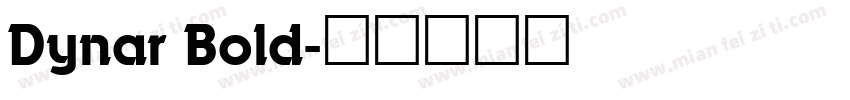 Dynar Bold字体转换